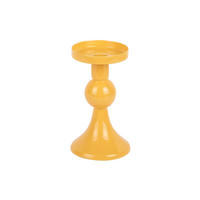 KERZENSTANDER Funky 8/8/15 cm - Gelb, Metall (8/15/8cm) - Present Time