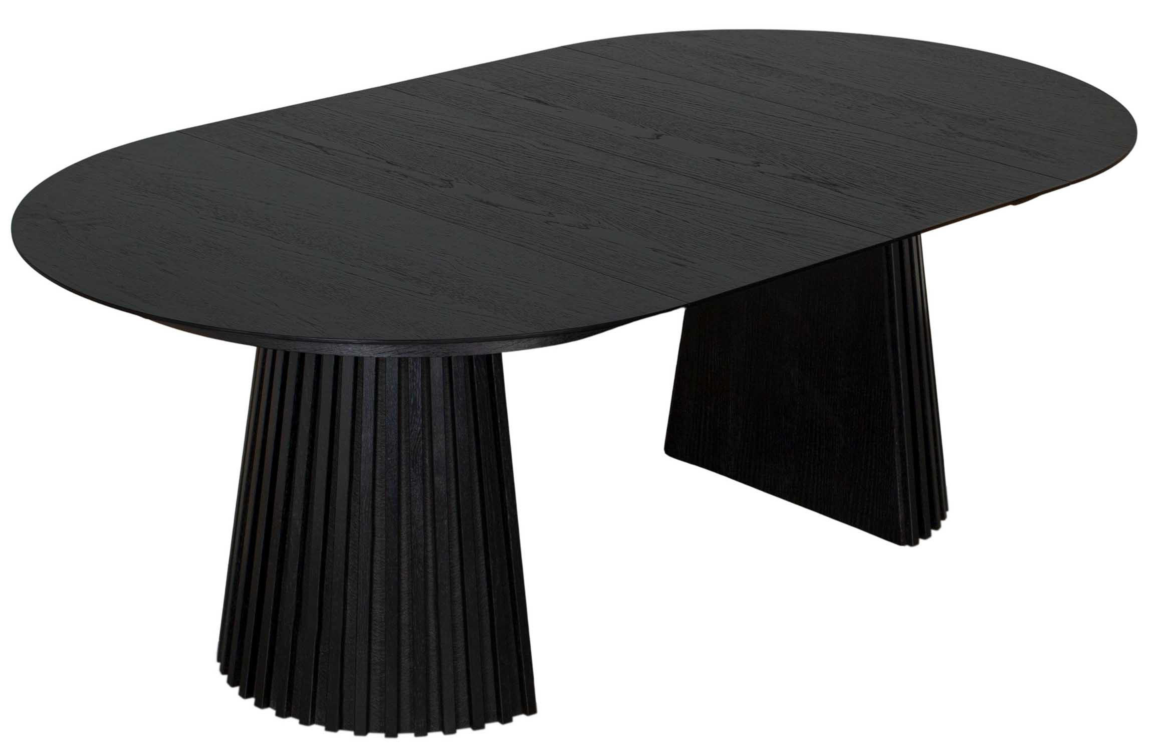 ESSTISCH Andria ausziehbar - Schwarz, Metall (210/120/75cm) - Mr. Deko