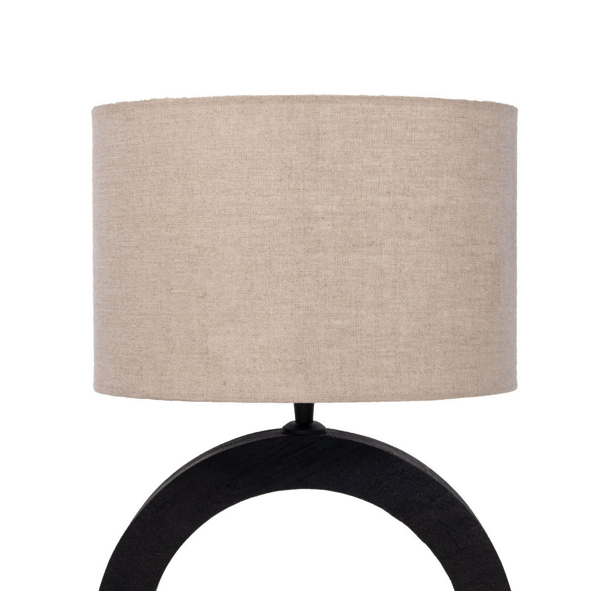 TISCHLAMPE aus Holz 35cm, schwarz - Schwarz, Holz (30/30/55cm) - Giga Meubel