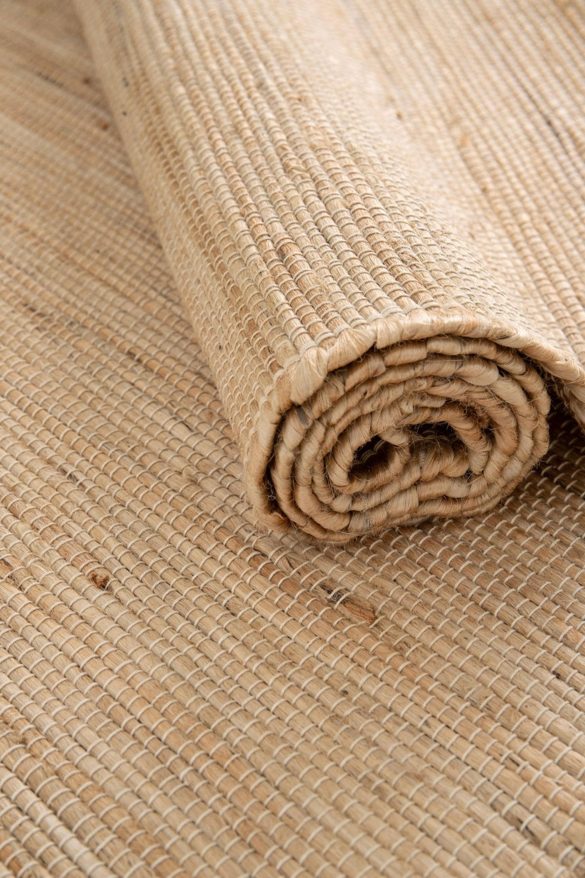 TEPPICH Design handgefertigt Jute beige - Beige, Naturmaterialien (120/170cm) - AFK Living