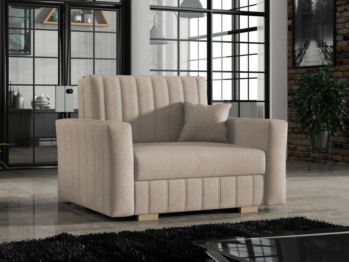 SCHLAFSOFA Viva Glam I - Naturfarben, Holz/Kunststoff (115/85/98cm) - MIRJAN24