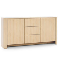SIDEBOARD AVORIO 168/84/39cm mit 3 Schubladen 2 Türen Eichefarben - Eichefarben/Naturfarben, Holzwerkstoff (168/84/39cm) - MASSENO