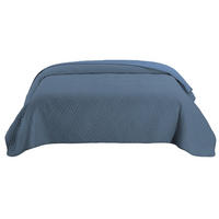 TAGESDECKE Wende-Design blau 220/240 cm Duo-Color - Blau, Textil (220/240cm) - wometo