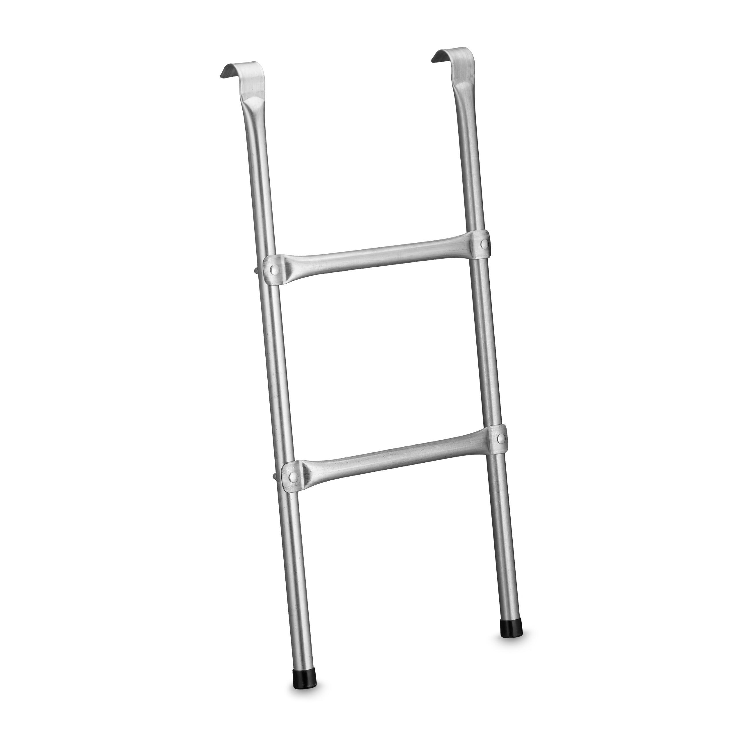 TRAMPOLIN-LEITER - Silberfarben, Metall (37/6cm) - Relaxdays