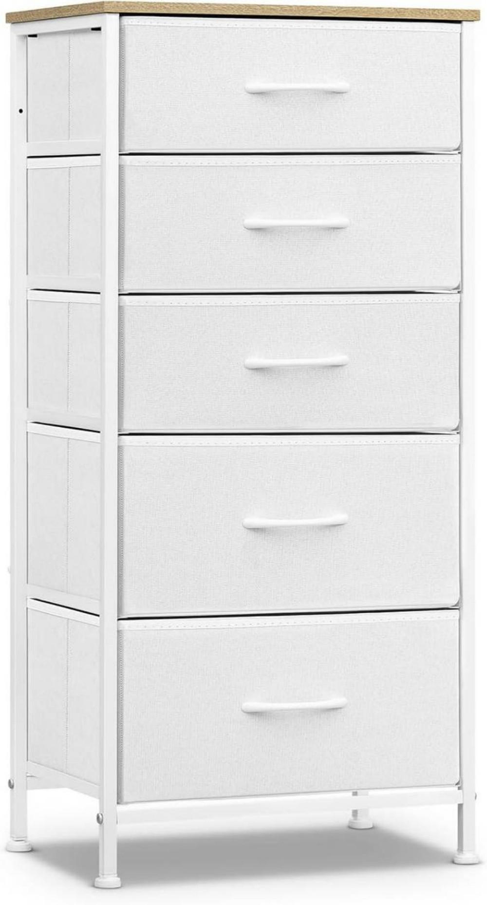 Woltu Kommode Weiß 45.5x95.5x30 cm