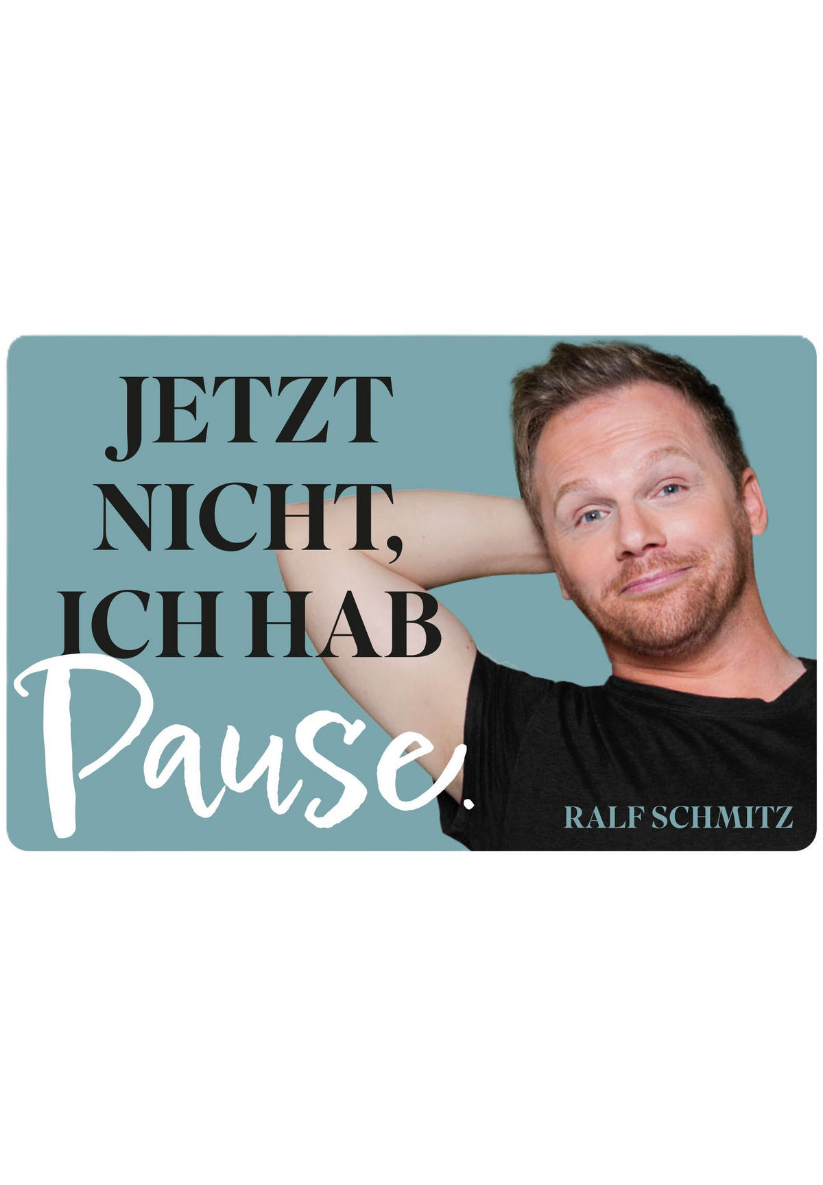 BROTDOSE Ralf Schmitz Jetzt nicht, ich hab Pause Schwarz 17,5 x 12,8 x 6,9 cm - Schwarz, Kunststoff (17.5/6.9/12.8cm) - United Labels