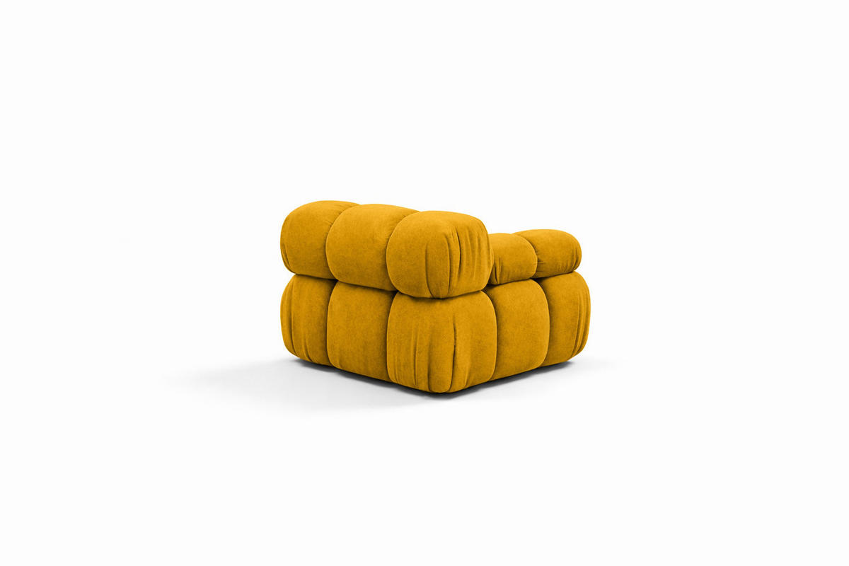 MODUL Seitlich, Für Modulares System, Stoff Salvador, Gelb, Links, Selia - Gelb, Holz (95/70/95cm) - Kaiser Möbel