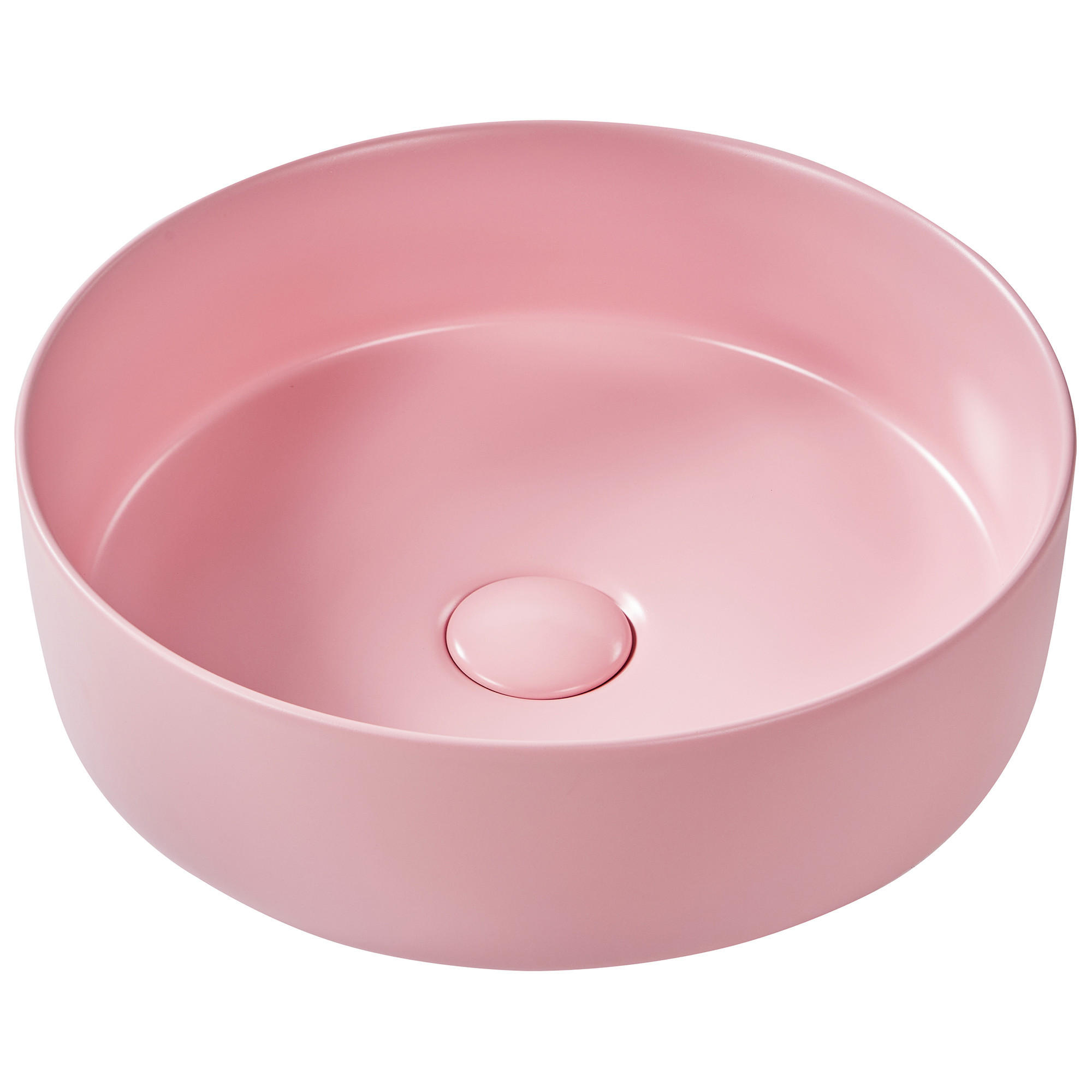 AUFSATZWASCHBECKEN 37 cm Gudar - Pink, Keramik (37/12/37cm) - Beliani
