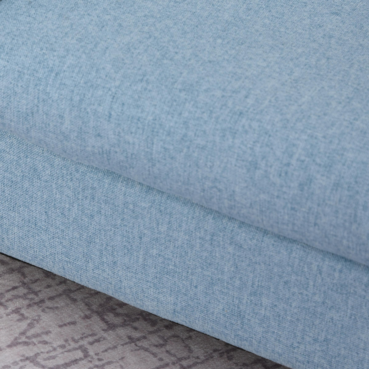 KINDERSOFA Kindersessel mit dickem Schaumstoff Sitzkissen Leinen Blau - Blau, Holz (45/44.5/49cm) - HOMCOM