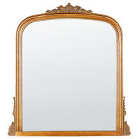 WANDSPIEGEL Gold Metall 75/78 cm Sussey - Goldfarben, Metall (75/78/3cm) - Beliani