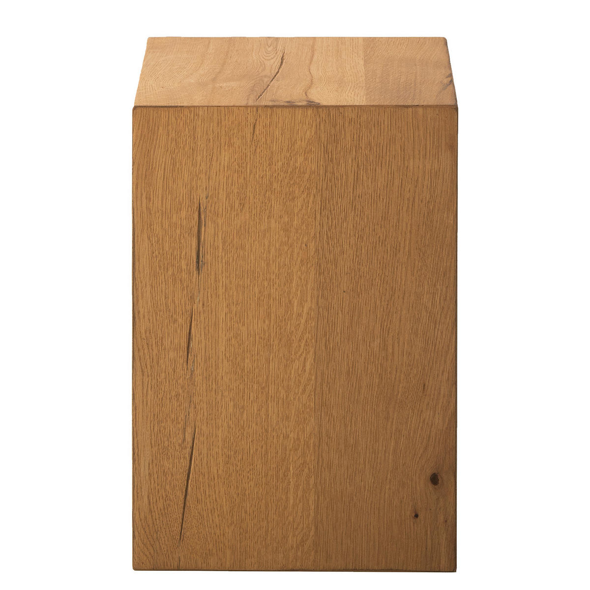 BEISTELLTISCH - Echtholzfurnier - Eichefarben, Holzwerkstoff (27/27/40cm) - home24