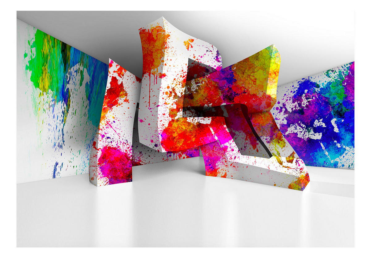 SELBSTKLEBENDE FOTOTAPETE 441/315 cm - Multicolor/Weiß, Kunststoff/Textil (441/1cm) - KUNSTLOFT