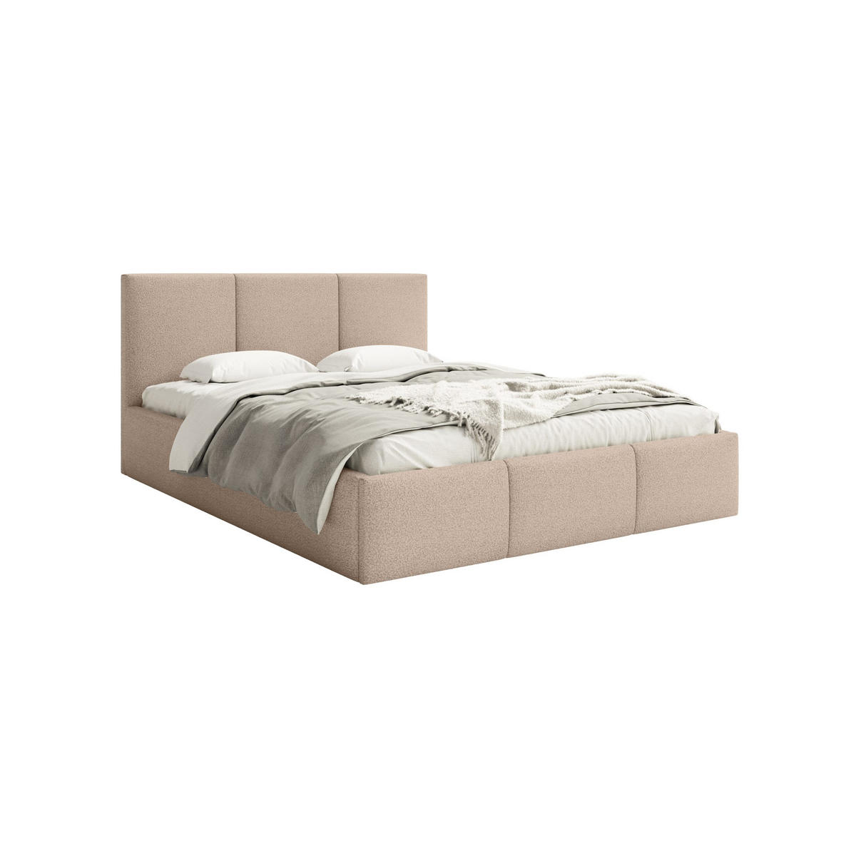 POLSTERBETT Fondi Slim 120x200 cm, Beige - Beige, Textil (120/200cm) - Fedve