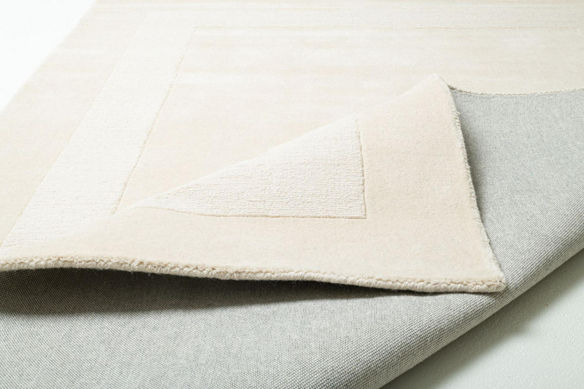HANDTUFT-TEPPICH Usedom 60x90 cm - Beige, Textil (60/90cm) - THEKO
