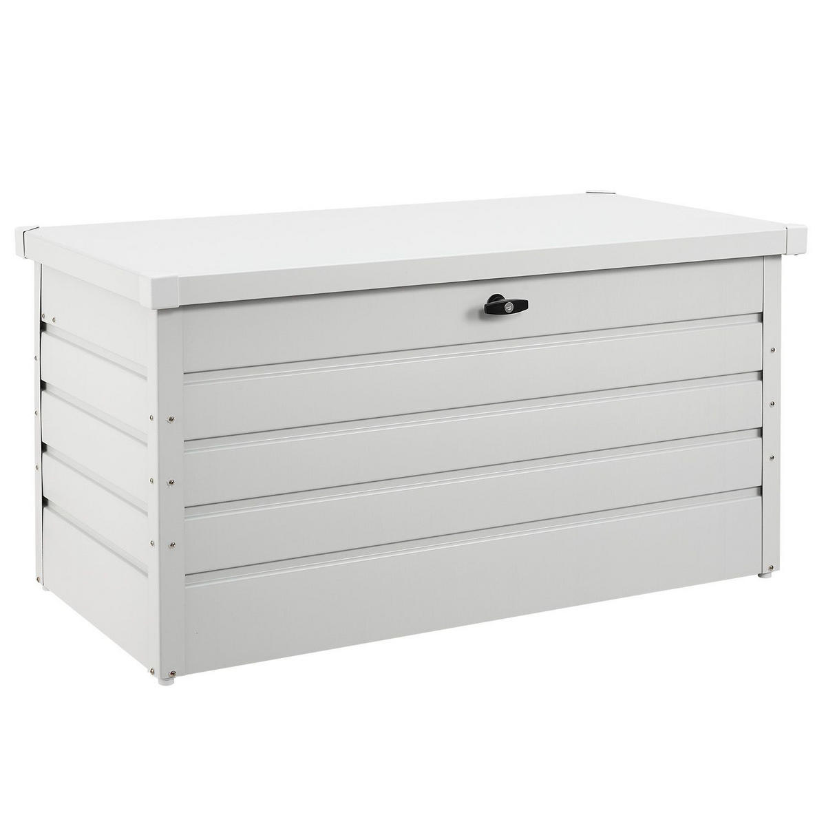 AUFBEWAHRUNGSBOX Limani weiß - Weiß, Metall (120/63/53cm) - Juskys