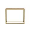 KONSOLENTISCH Well 100 Eiche Wotan, Goldene Beine - Eiche Wotan/Goldfarben, Holzwerkstoff/Metall (25/100/80cm) - Bettso