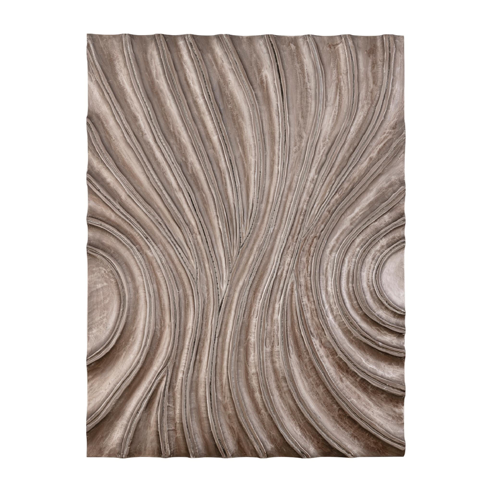 WANDPANEEL Reddie Braun 90/7/120cm - Braun, Holz (7/120/90cm) - PTMD Collection