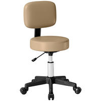 SALONHOCKER Kunstleder, Schaumstoff Braun - Hellbraun, Textil (35/84/35cm) - HOMCOM