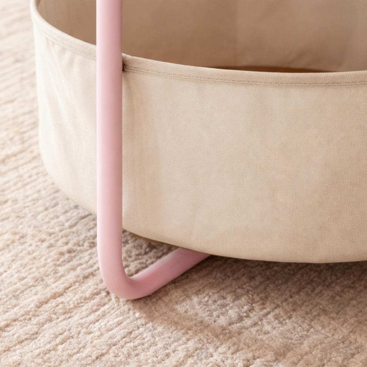 BEISTELLTISCH - Multicolor, Holzwerkstoff/Textil (45/45/50cm) - Relaxdays