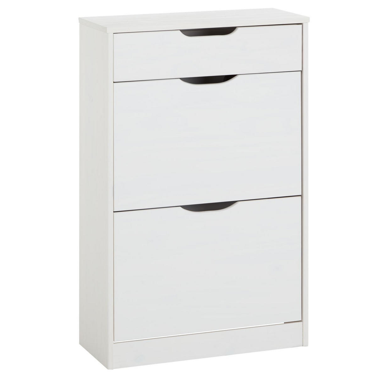 SCHUHSCHRANK BASIL - Weiß, Holz (58/93/25cm) - IDIMEX