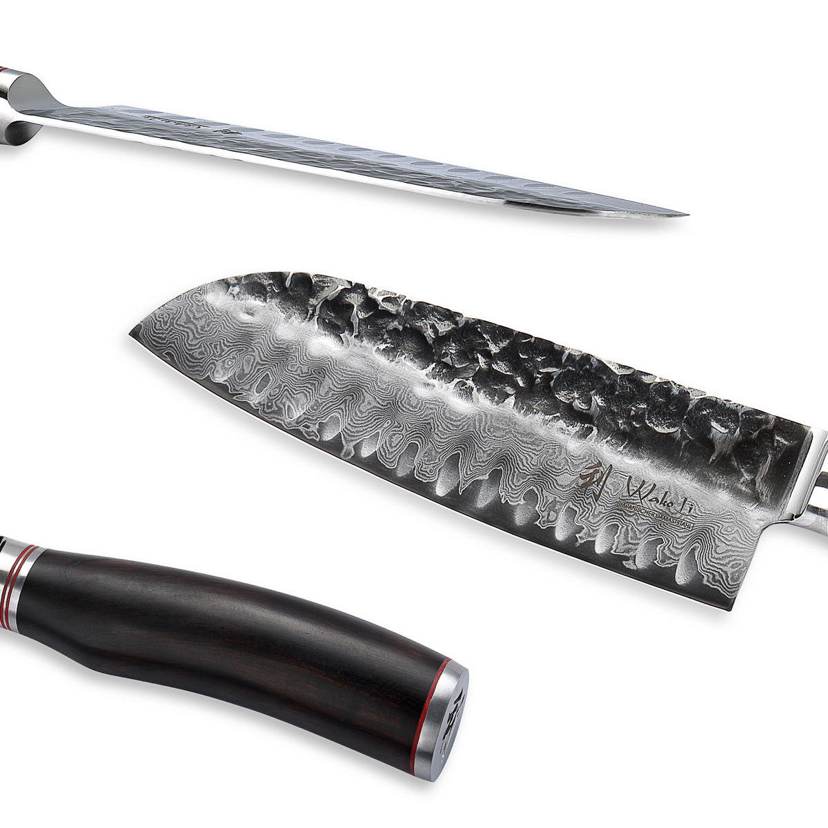 SANTOKUMESSER 18 cm - Schwarz, Holz/Metall (32cm) - Wakoli