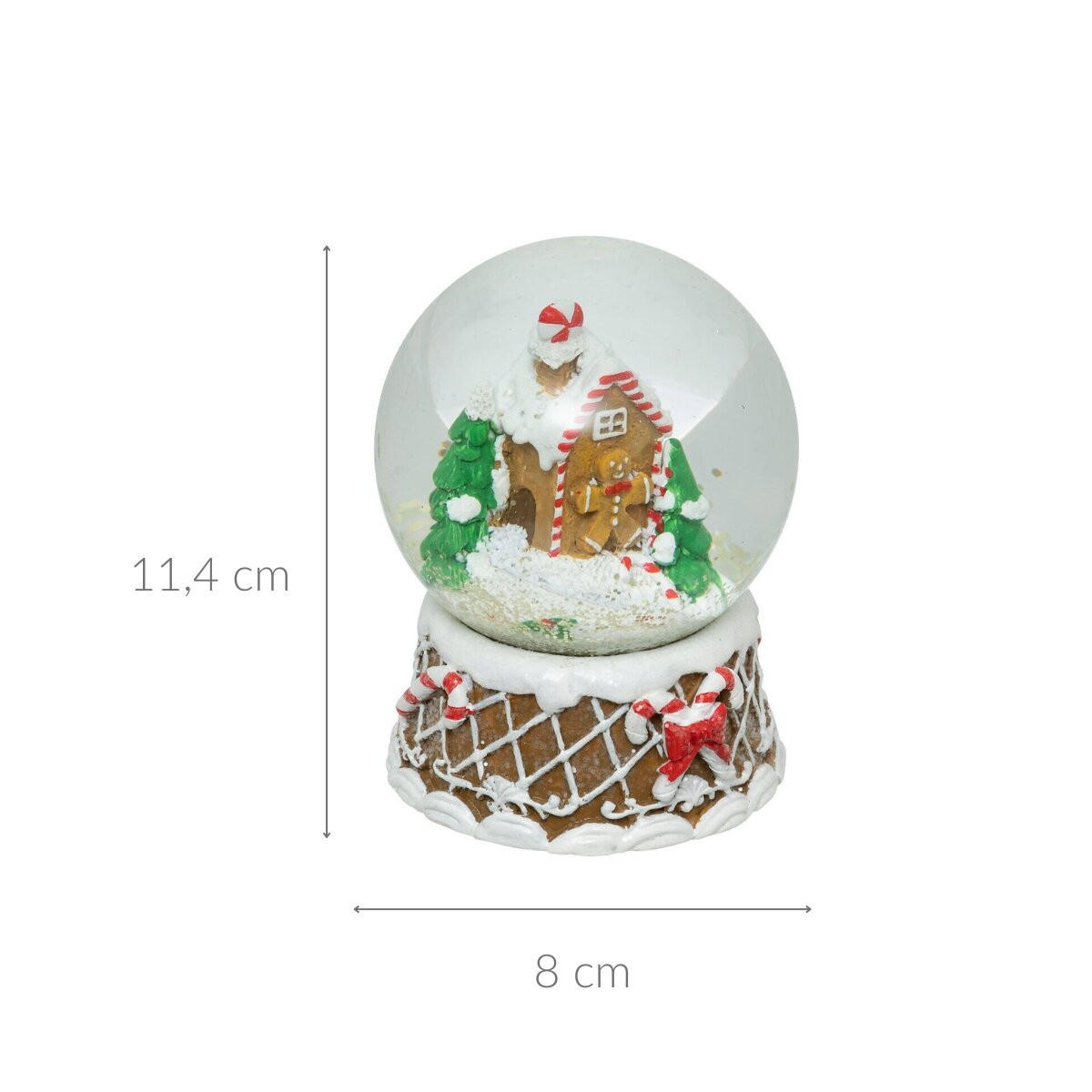 SCHNEEKUGEL Weihnachtsmotiv Ø 8 cm - Multicolor, Kunststoff (8/11.4/8cm) - Atmosphera Createur d´interieur