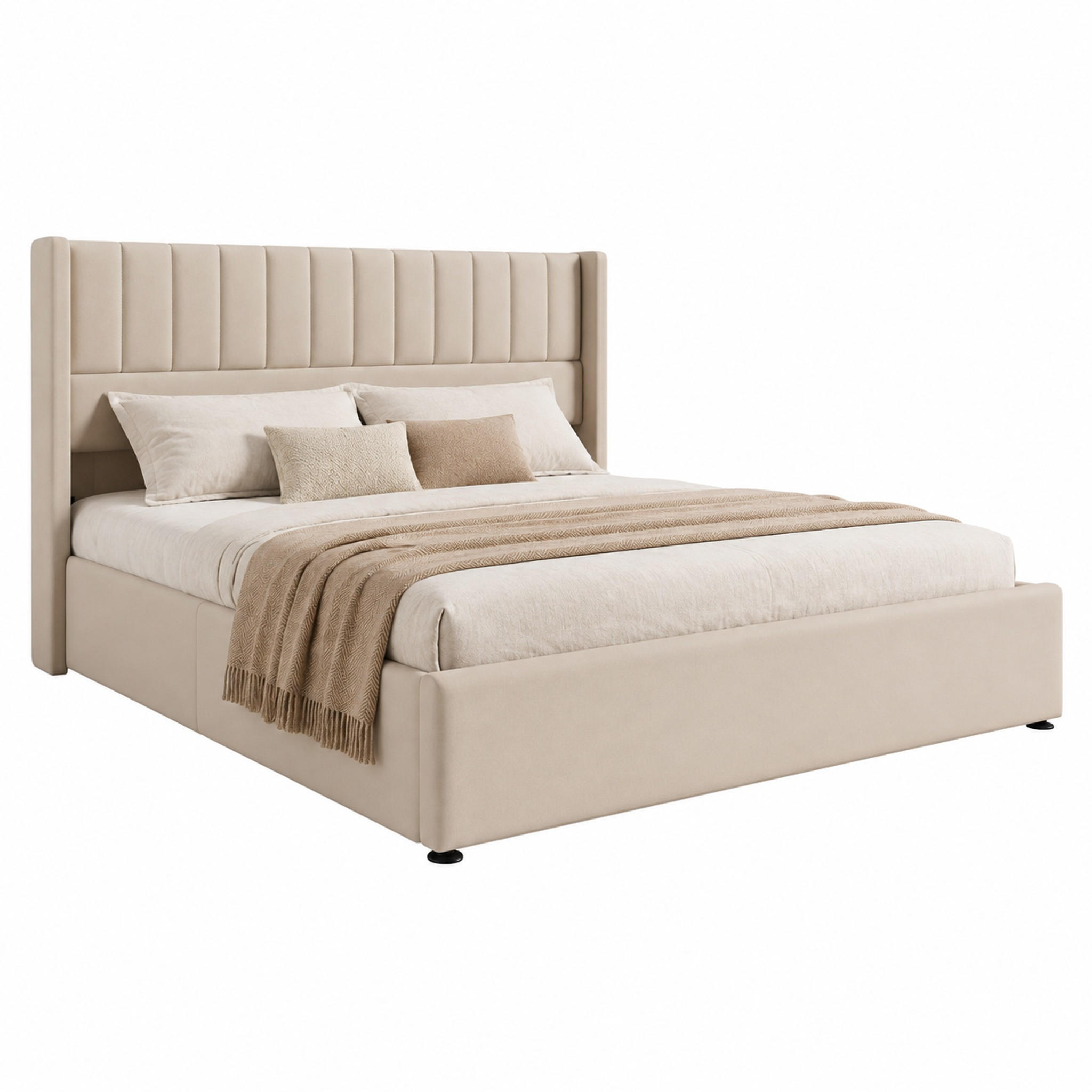 Meubliv Bett Beige 140x200 cm
