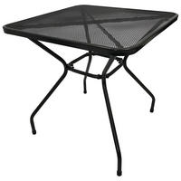 BISTROTISCH Glasgow - 70x70cm - aus Streckmetall pulverbeschichtet dunkelgrau - Grau, Metall (70/70/72cm) - TPFGarden