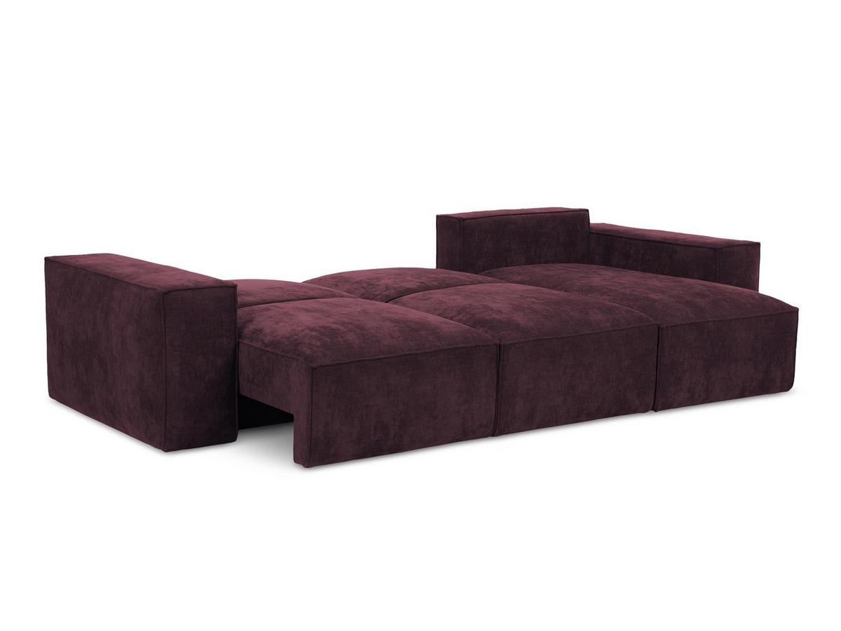 SOFAELEMENT Samt Stoff Gelb - Currygelb/Schwarz, Holzwerkstoff/Kunststoff (75/77/90cm) - Makamii