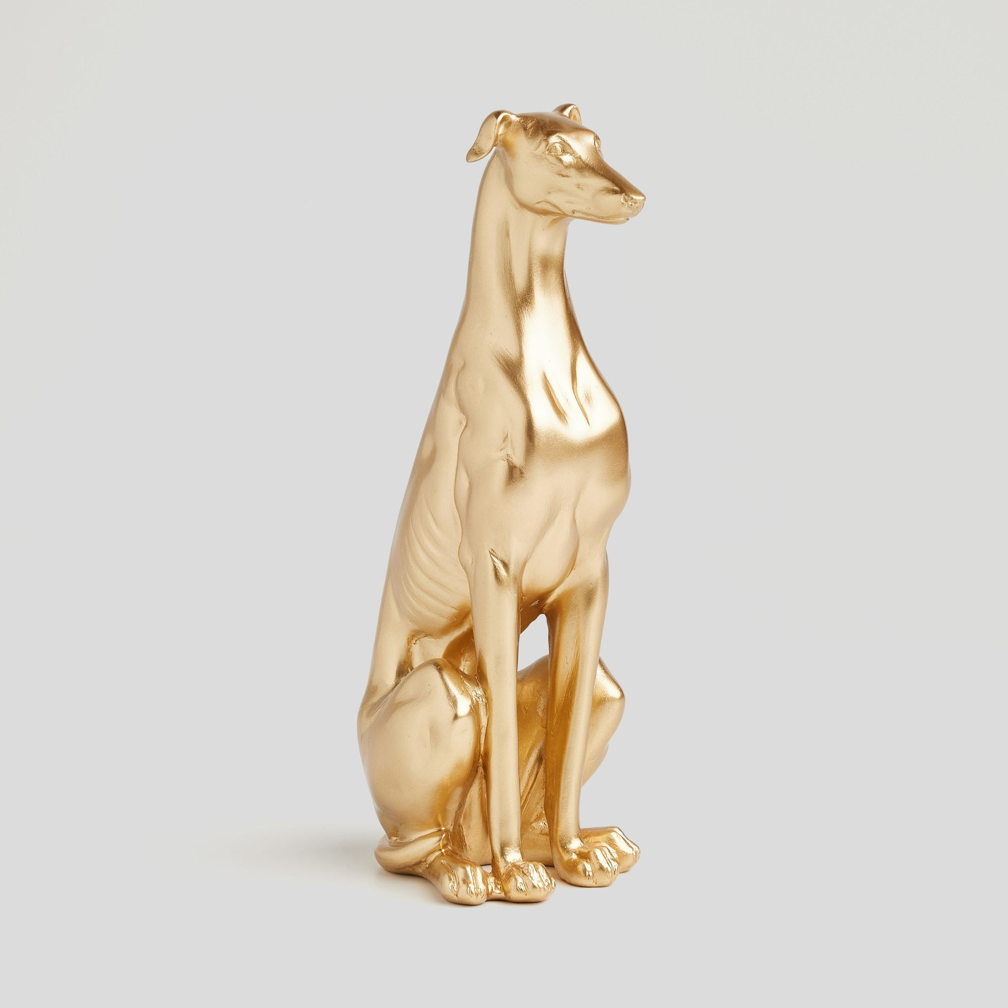 FIGURINE Houndi - Goldfarben, Kunststoff (9.5/29/14cm) - home&you