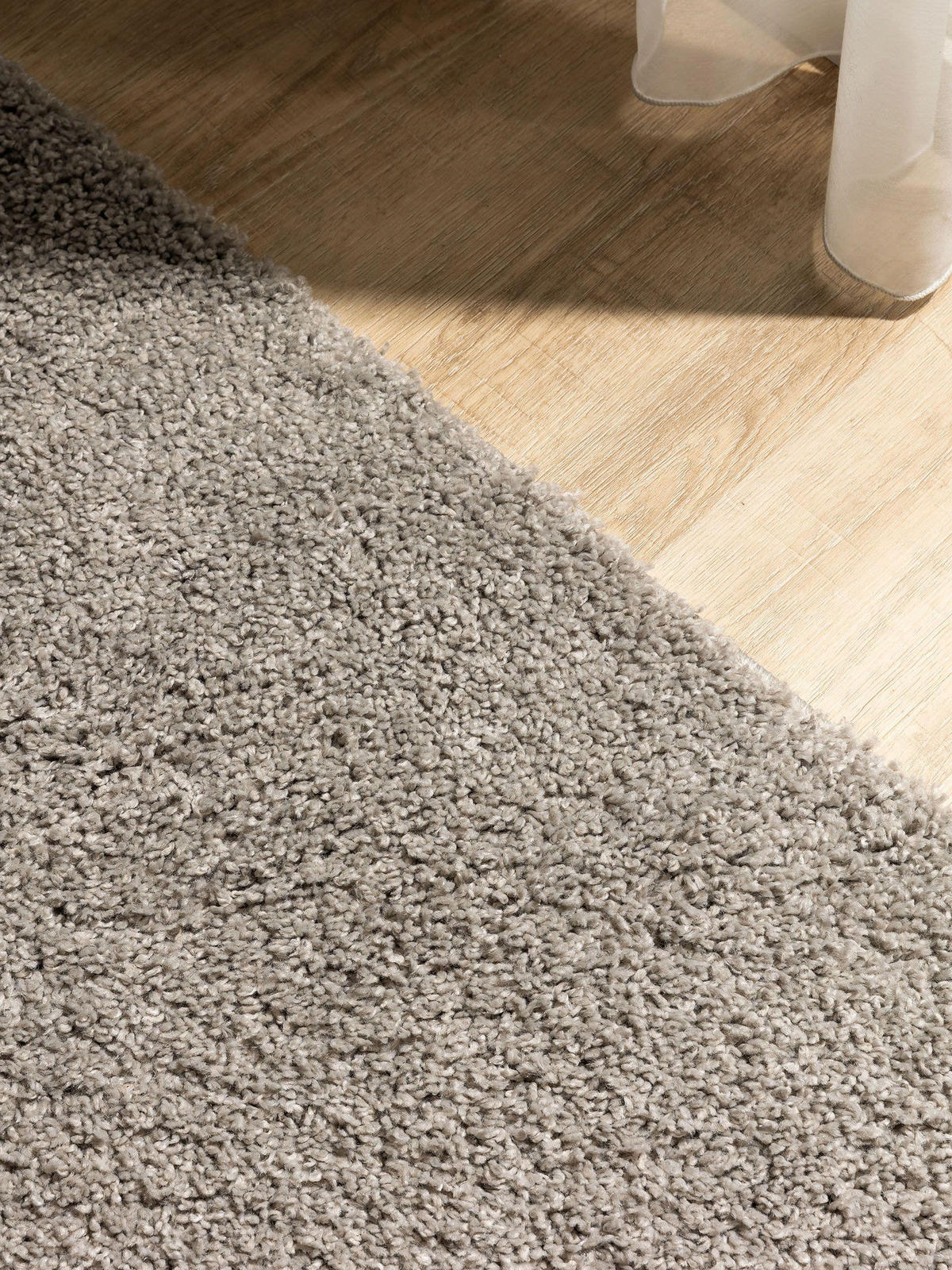 HOCHFLORTEPPICH Soho Hellgrau 250x300 cm - Hellgrau, Kunststoff (250/300cm) - benuta