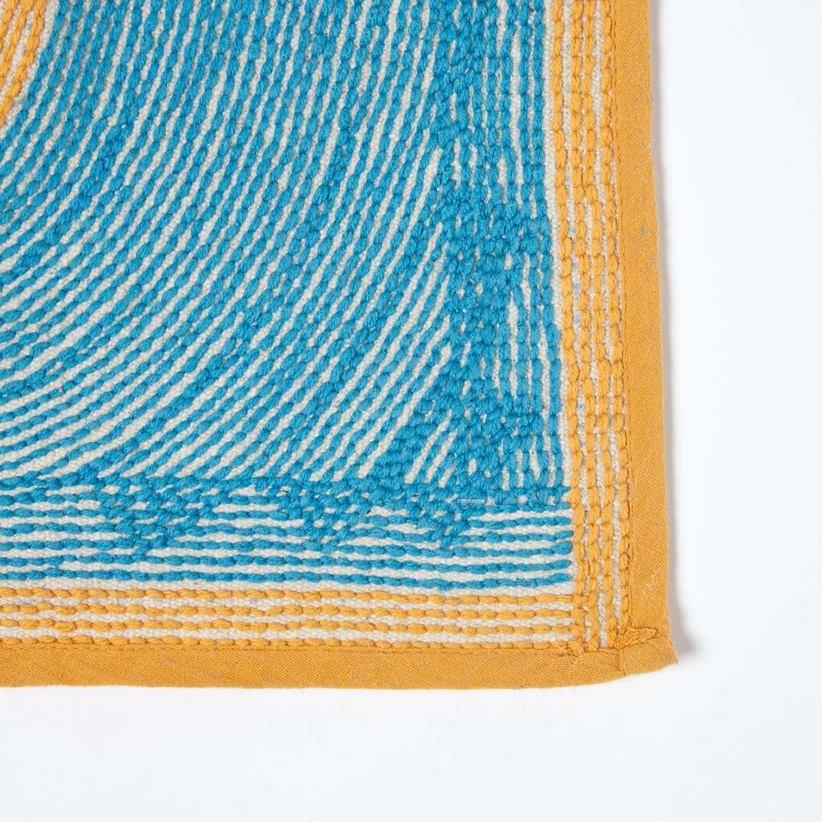 BADEMATTE Gummiente 45/75 cm, Baumwolle - Blau, Textil (45/75cm) - Homescapes