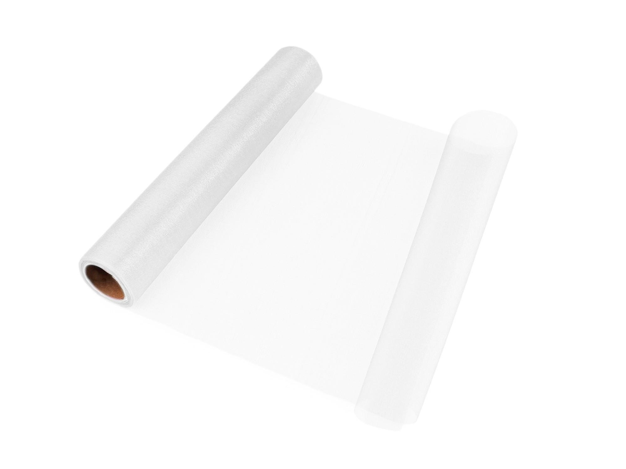 ORGANZA weiß 36 cm × 10 m - Weiß, Textil (36/36/1000cm) - LAALU
