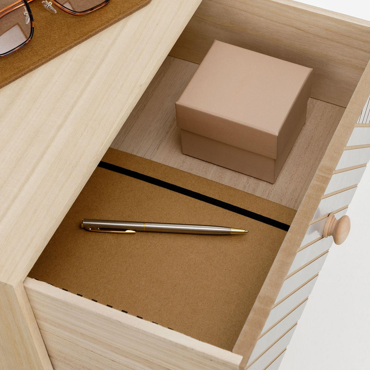 NACHTTISCH PELO - Grau, Holz (35/67/29cm) - IDIMEX