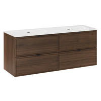 DOPPELWASCHTISCH 121cm Elias Holz - Braun, Holzwerkstoff (121/50/46cm) - Petits-meubles