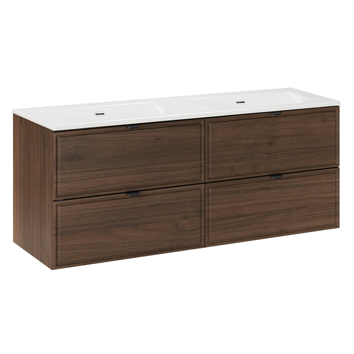 DOPPELWASCHTISCH 121cm Elias Holz - Braun, Holzwerkstoff (121/50/46cm) - Petits-meubles