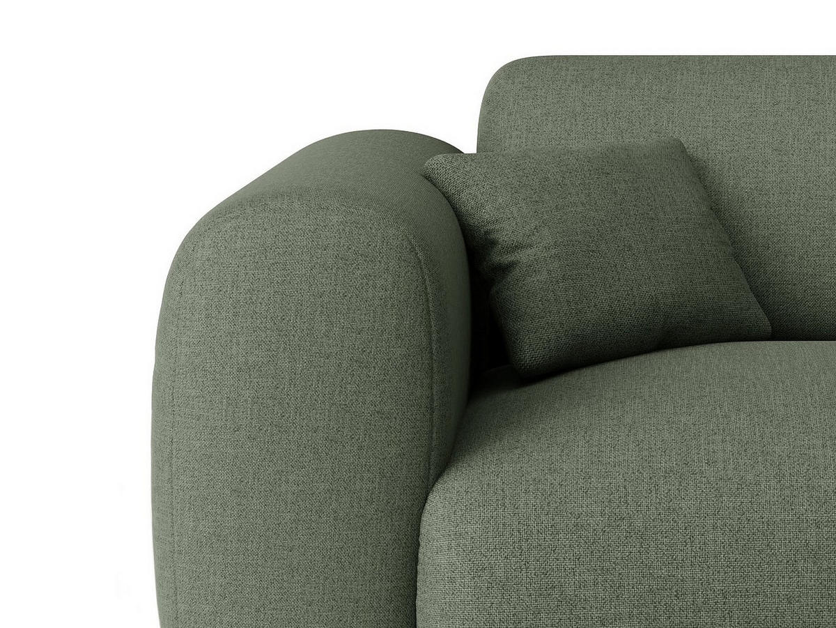 SOFA - 5 Personen - stoff - grün Pogni - Grün, Textil (280/73/165cm) - Vente-Unique