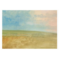 FOTOTAPETE 208x146 cm - Pastellfelder - Blau, Textil (208/146cm) - Wallfluent