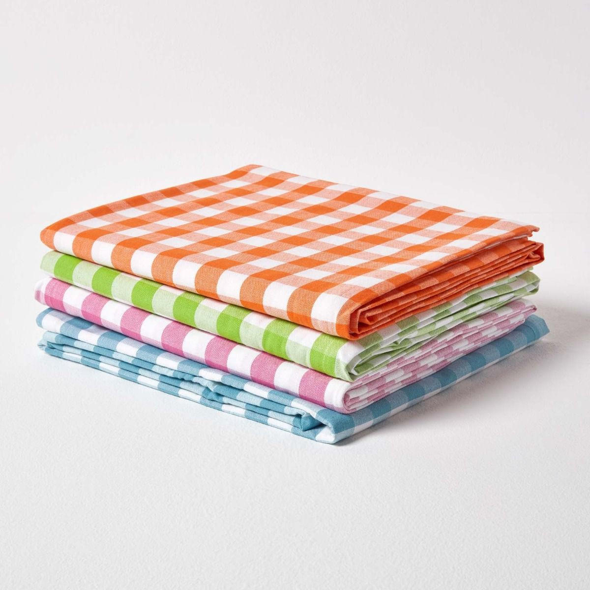 TISCHDECKE Vichy-Karo pink kariert, 137/137 cm - Pink, Textil (137/137cm) - Homescapes