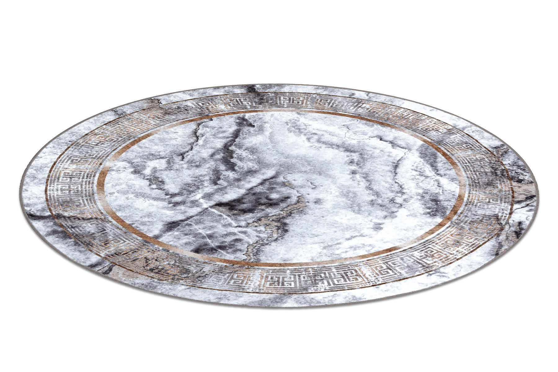 Thumbnail - rugsX Teppich, Grau, Textil, Rund, 200x200 cm, Teppiche & Böden, Teppiche