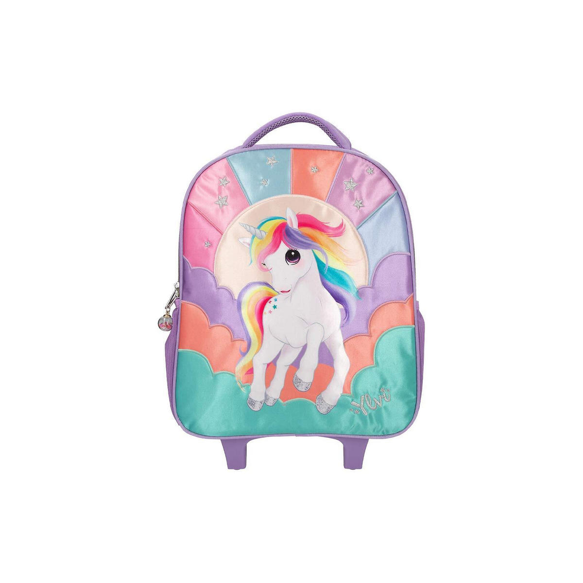 SCHULRUCKSACK TROLLEY Ylvi bunt 18,5 x 31 x 44 cm - Multicolor, Textil (31/18.5cm) - Depesche Germany