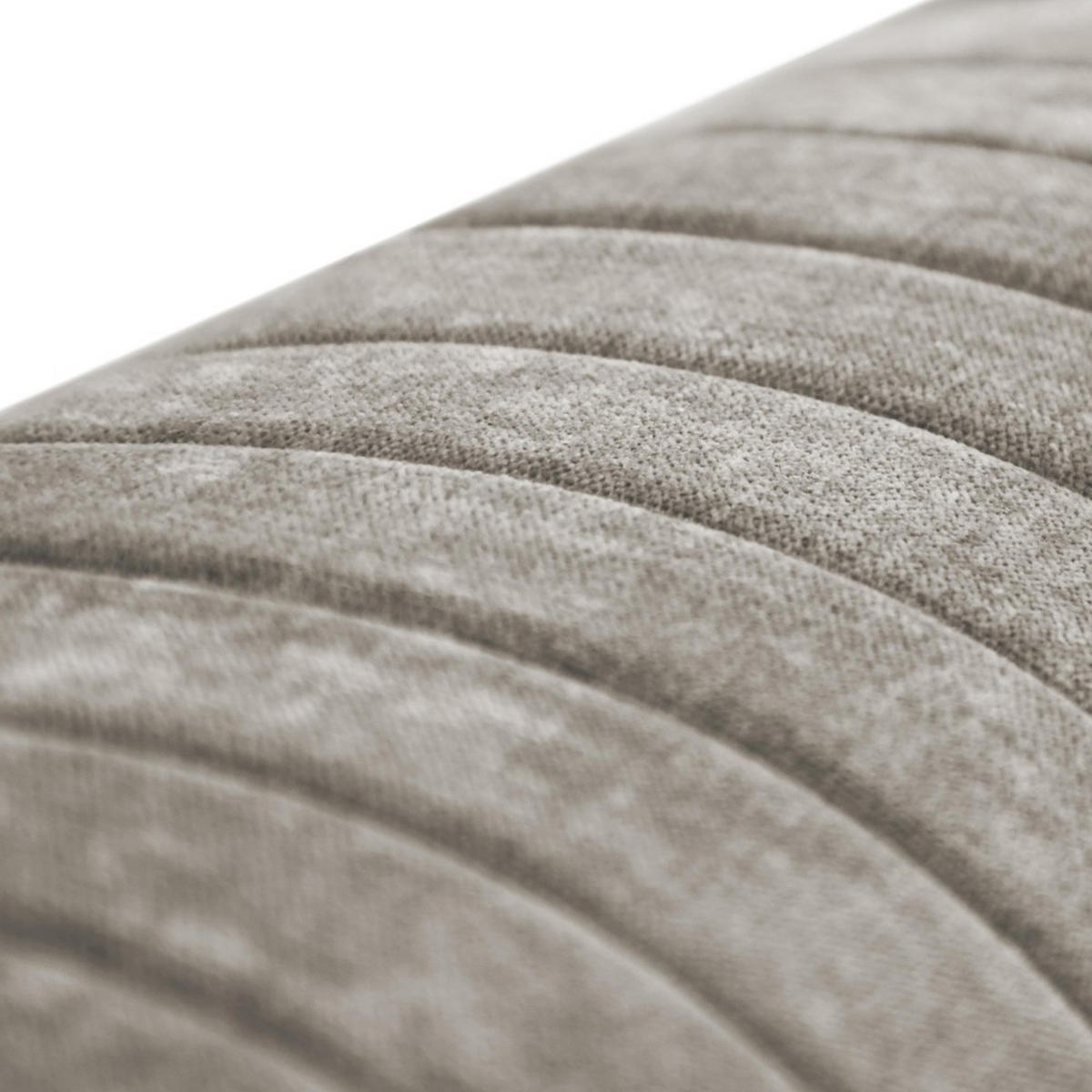 SOFA Venezia 3-Sitzer mit Metallbeinen, beige, 233 cm - Beige/Schwarz, Holzwerkstoff/Metall (223/85/94cm) - Beautysofa