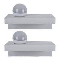 LED WANDLEUCHTE Christine Weiß Metall Gips - Weiß, Metall (30/17.5/15cm) - Globo Lighting