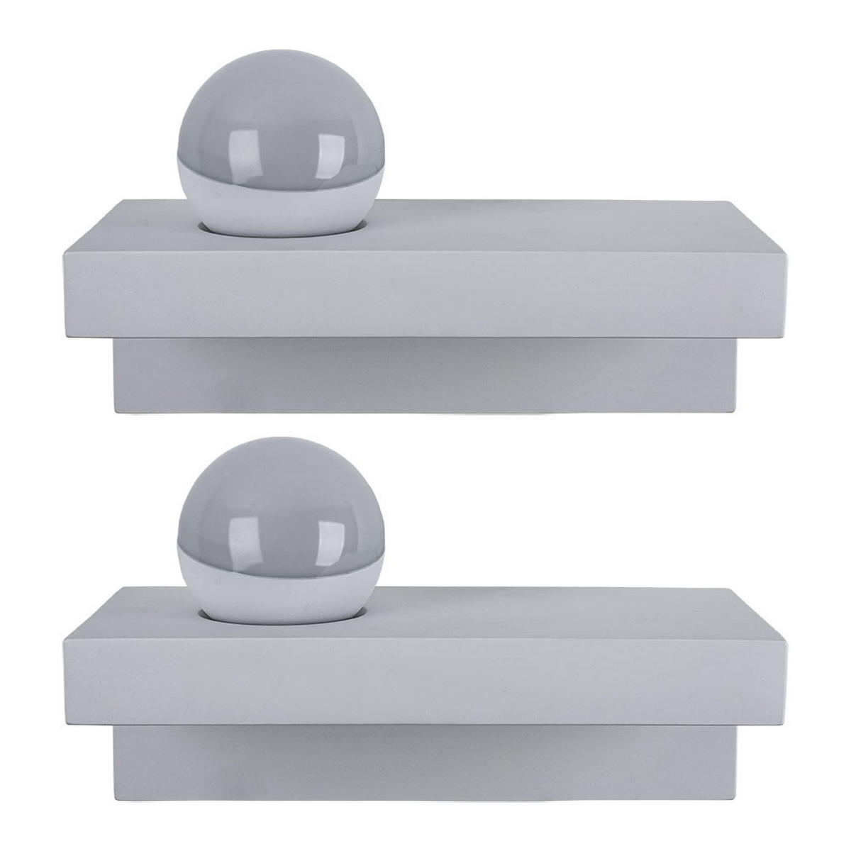 LED WANDLEUCHTE Christine Weiß Metall Gips - Weiß, Metall (30/17.5/15cm) - Globo Lighting