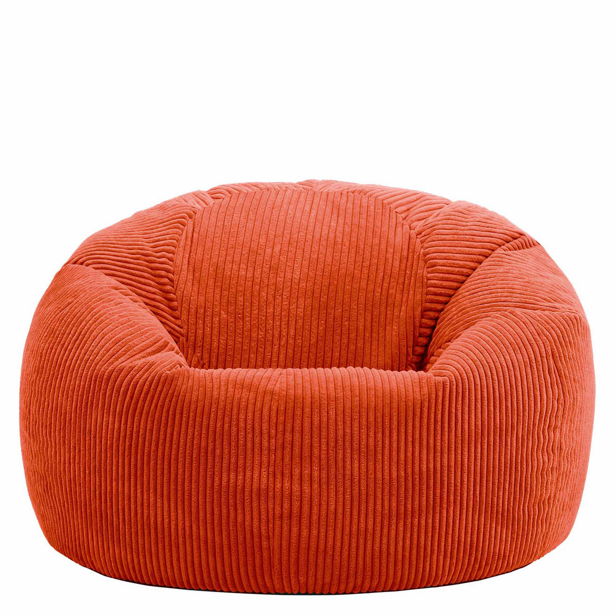 SITZSACK Klassisch Kingston, Cord - Terracotta, Textil (85/50/85cm) - icon