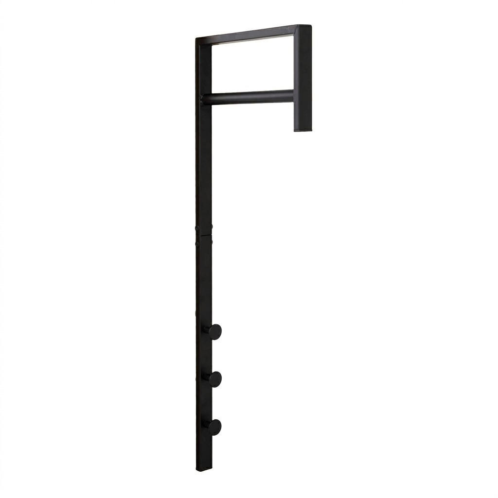GARDEROBENSTÄNDER Pisa Schwarz 3/30/82 cm - Schwarz, Metall (3/82/30cm) - ebuy24