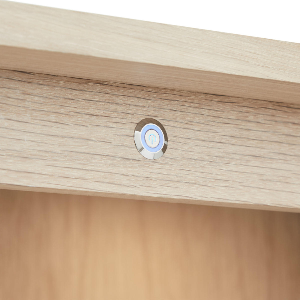 HIGHBOARD Eiche massiv - Eiche Bianco/Eichefarben, Holz/Holzwerkstoff (123/146/45cm) - Furnhouse