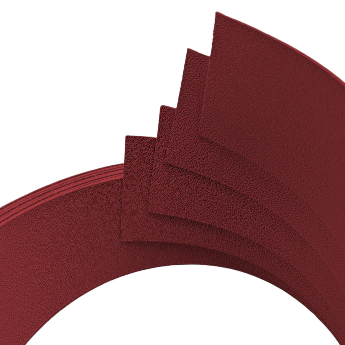 SICHTSCHUTZSTREIFEN Premium Viertel Set Bordeauxrot 2,55m - Bordeaux, Kunststoff (255/4.7cm) - ZAUN|ZU