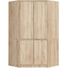 KLEIDERSCHRANK Eiche Sonoma 180/100/50 - Sonoma Eiche, Holzwerkstoff (100/180/50cm) - RAUMHIRSCH FURNITURE