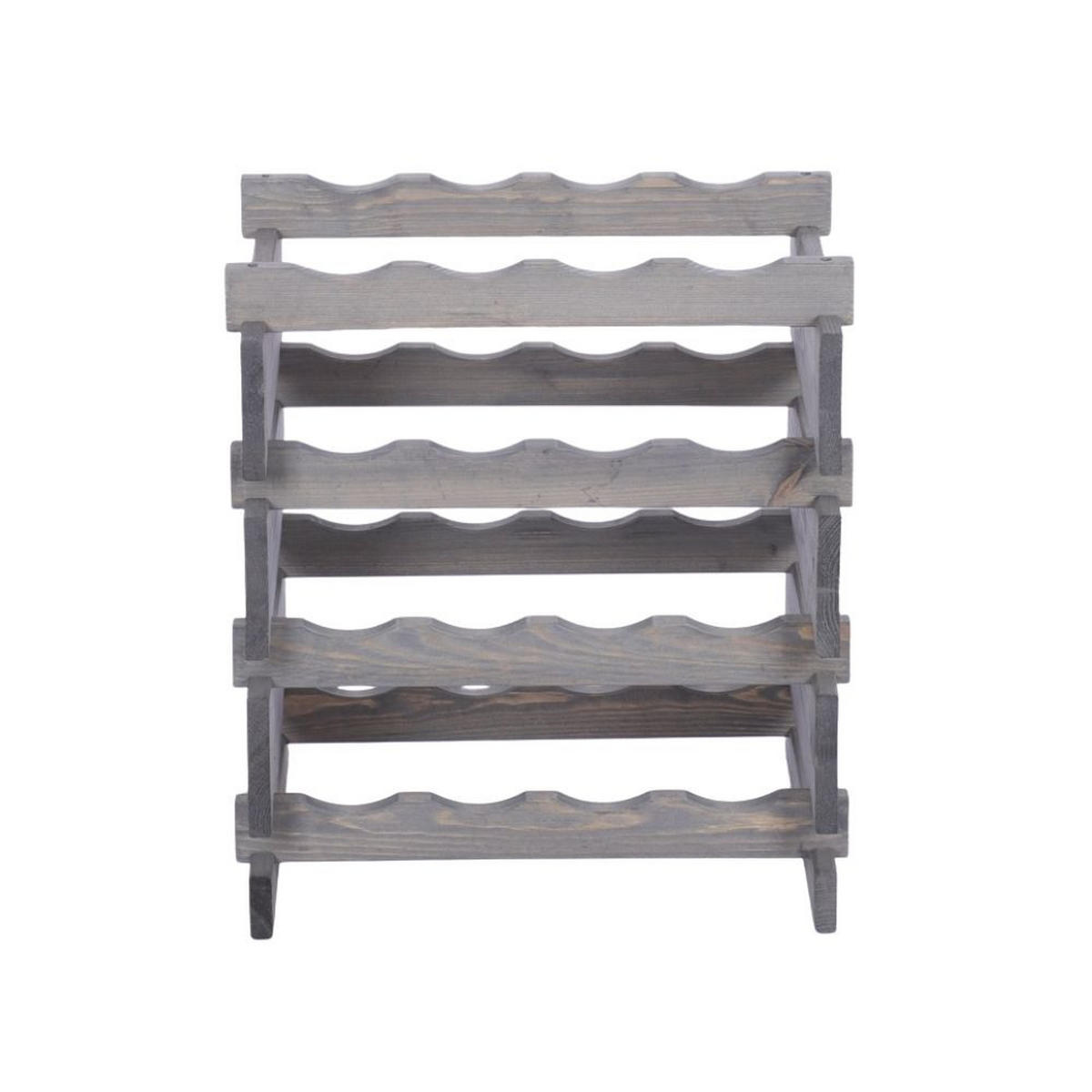 WEINREGAL VINOTECA FLEX PRO HxBxT 51x46x28cm 16 Flaschen auf 4 Ebenen Grau - Grau, Holz (46/51/28cm) - PROREGAL